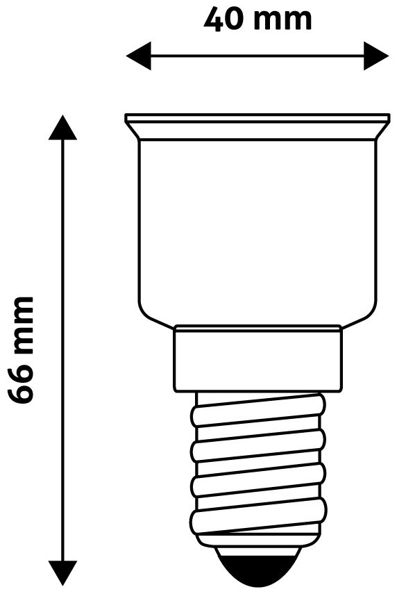 Redukce adaptér E14/ E27